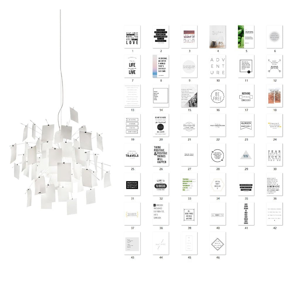 Customizable Creative Paper Chandelier