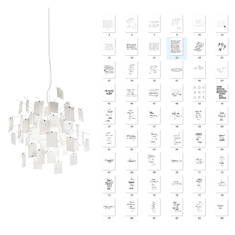 Customizable Creative Paper Chandelier