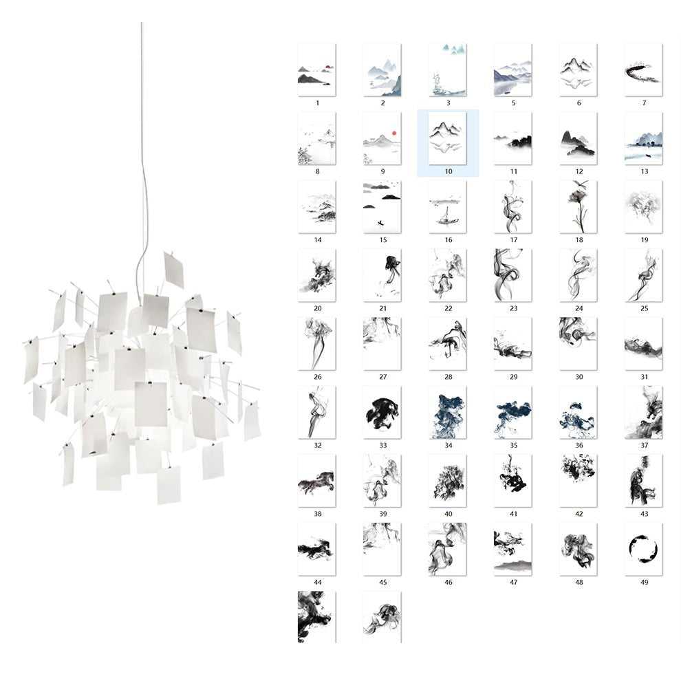 Customizable Creative Paper Chandelier