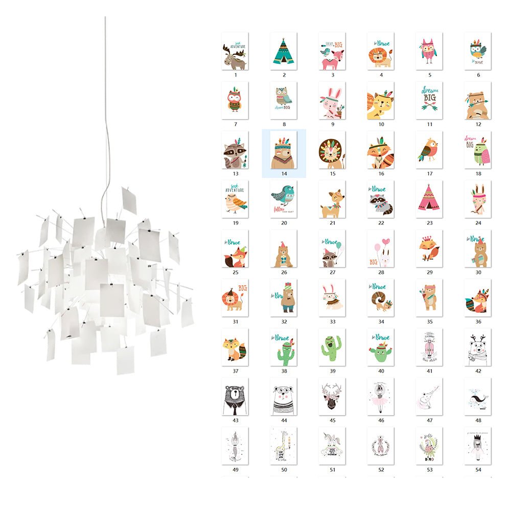 Customizable Creative Paper Chandelier