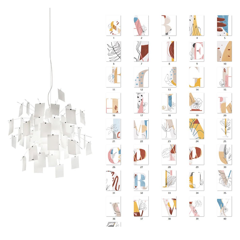 Customizable Creative Paper Chandelier