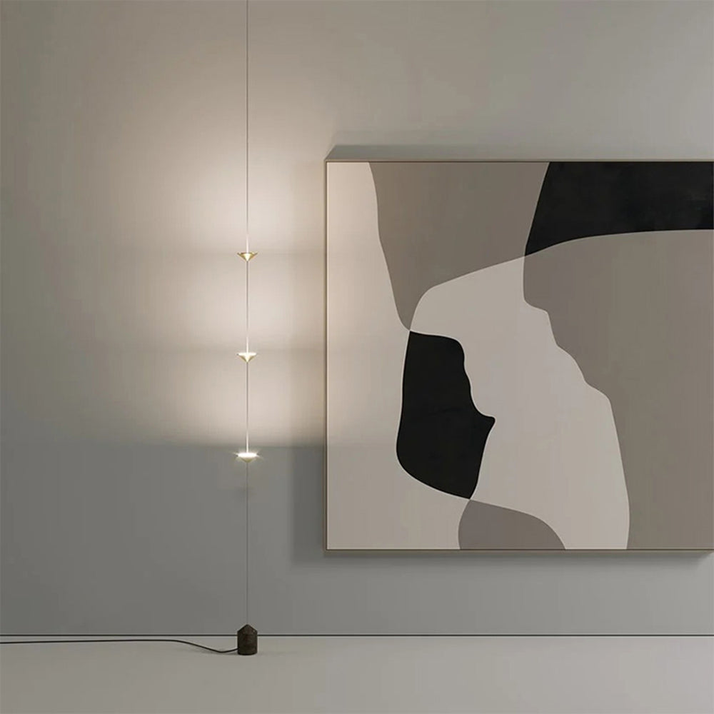 Ray Minimalist Linear Floor Lamp, 3 Bulbs, Bedroom
