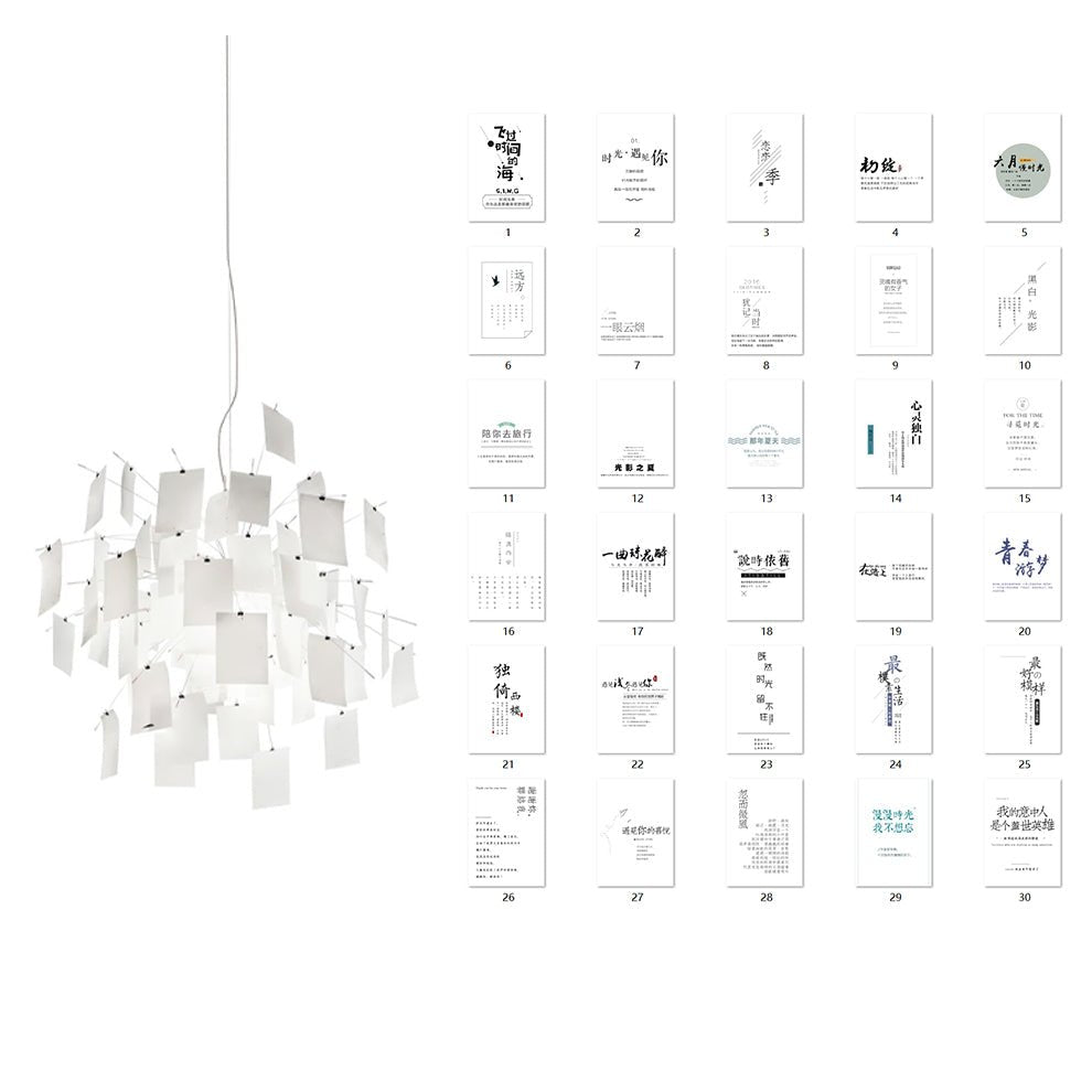Customizable Creative Paper Chandelier