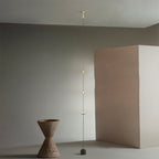 Ray Minimalist Linear Floor Lamp, 3 Bulbs, Bedroom