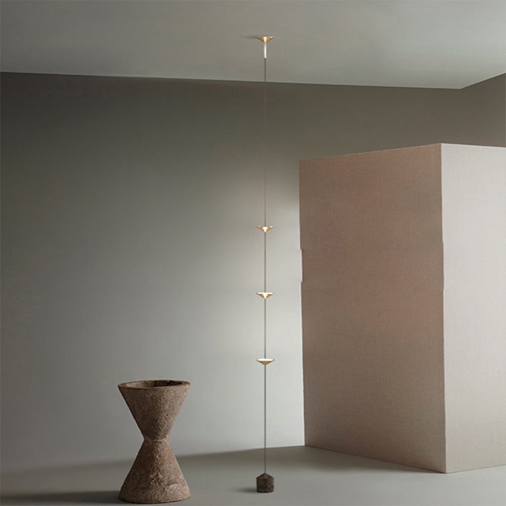 Ray Minimalist Linear Floor Lamp, 3 Bulbs, Bedroom