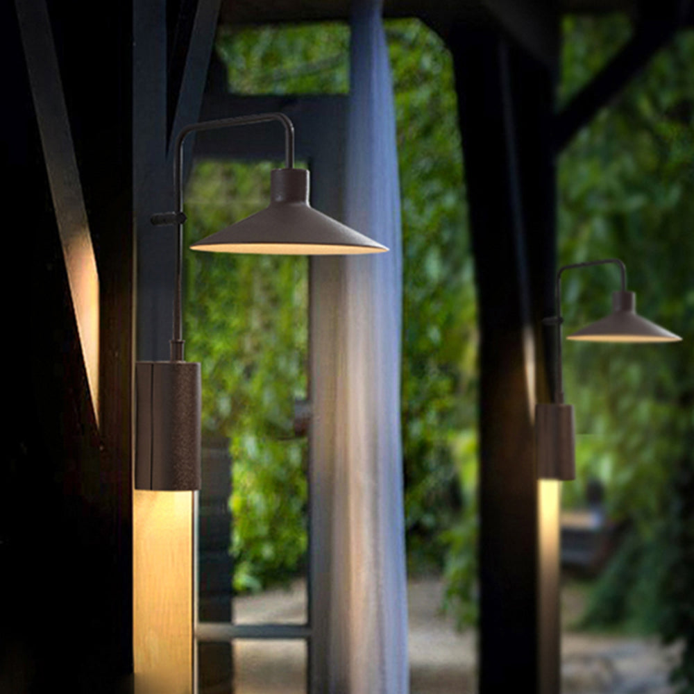 Carins Modern Minimalist Wide Cone Shape Waterproof Outdoor Light