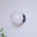 Modern Minimalist Glass Globe Wall Light | 1-Light