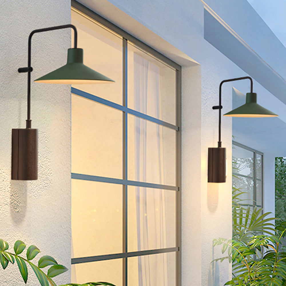 Carins Modern Minimalist Wide Cone Shape Waterproof Outdoor Light