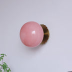 Modern Minimalist Glass Globe Wall Light | 1-Light
