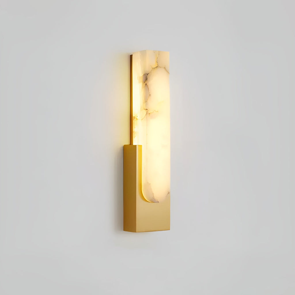 Agatha Modern Artificial Alabaster Minimalist Wall Light