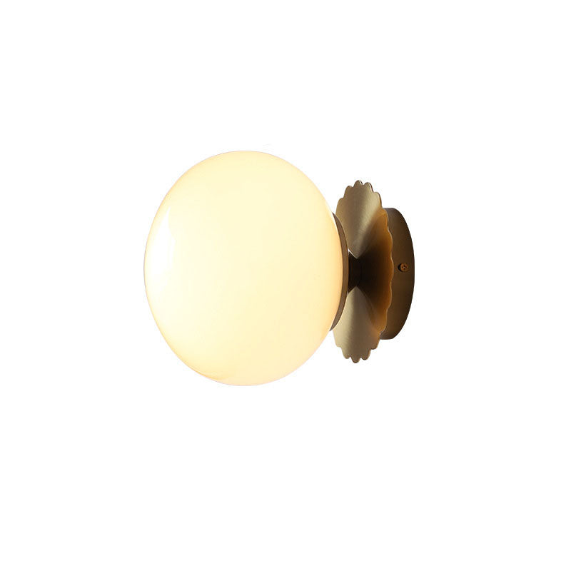 Modern Minimalist Glass Globe Wall Light | 1-Light