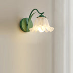 French Flower Vintage Acrylic Wall Light