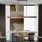 Thala Modern Linear Suspension Black/Brown Living Room