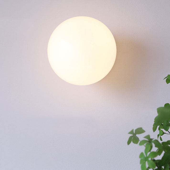 Modern Minimalist Glass Globe Wall Light | 1-Light