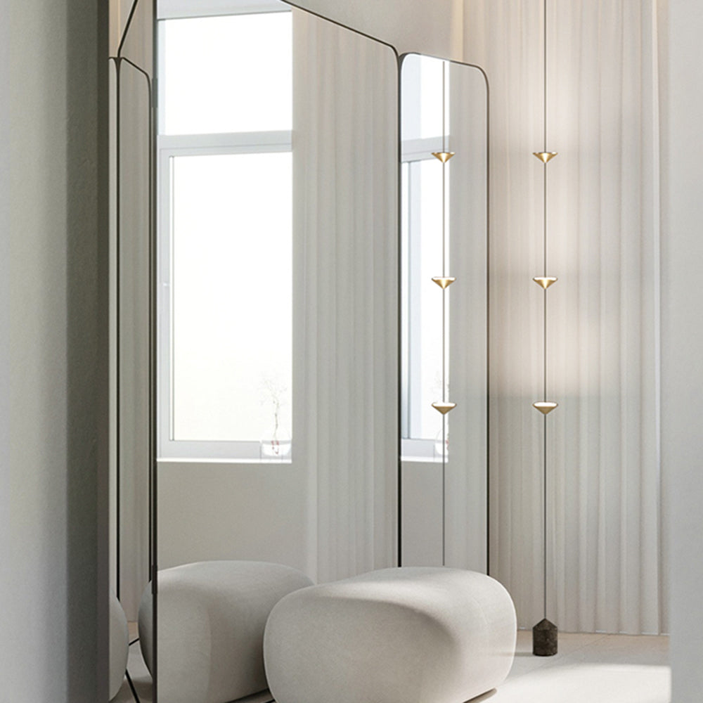Ray Minimalist Linear Floor Lamp, 3 Bulbs, Bedroom
