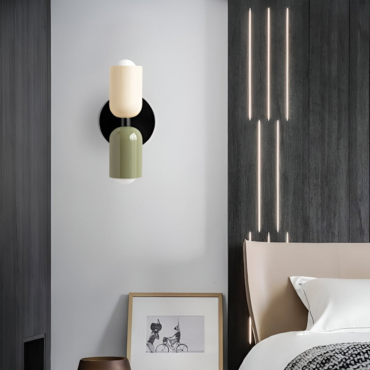 Nordic Macaron Double Head Iron Wall Light