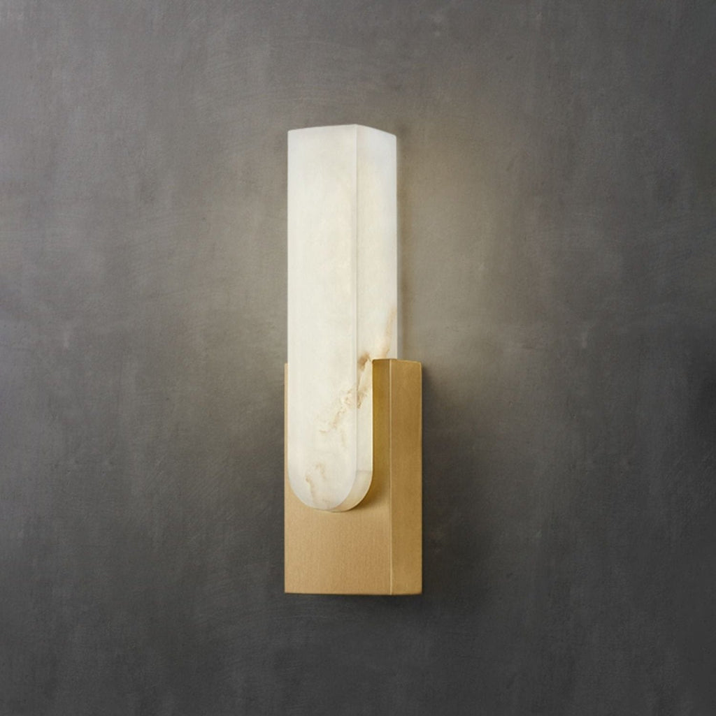 Agatha Modern Artificial Alabaster Minimalist Wall Light