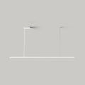 Arisha Minimalist Linear Metal Pendant Light, White/Black