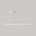 Arisha Minimalist Linear Metal Pendant Light, White/Black