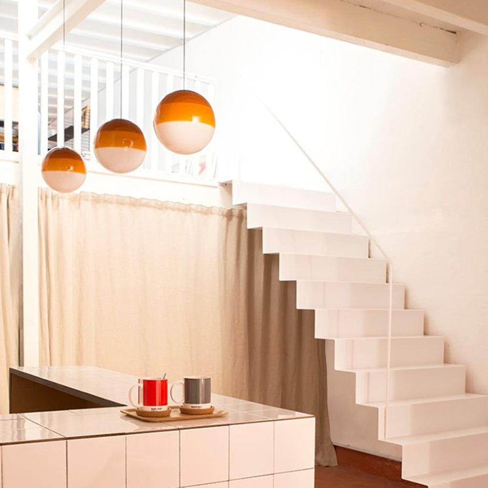 Edith Modern Bubble Suspension Light. Black/Gray/Blue/Pink. Living Room