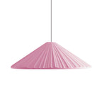 White/Pink/Blue Ribbed Cone Pendant Light Nordic Style 1 Light Living Room Hanging Lamp, 8"/12.5"/16" Diameter
