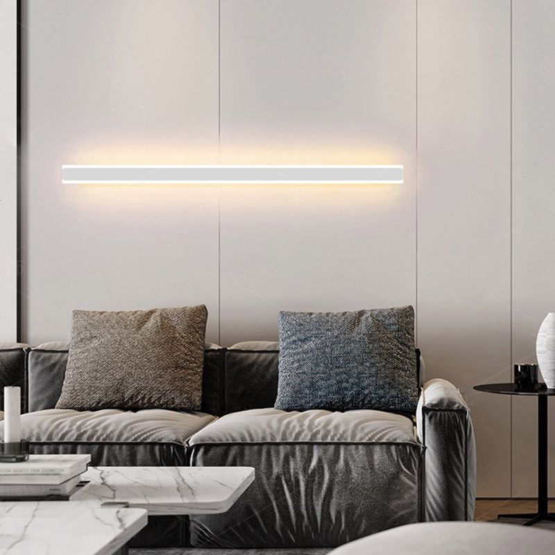 Gravo Minimalist Linear Metal/Wall Lamp, Gold/Black/White