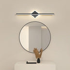 Arisha LED Linear Mirror Front Vanity Wall Lamp, Black/Gold