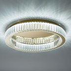 Kristy Modern Art Deco Circular Crystal Flush Mount Ceiling Light Gold