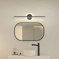 Arisha LED Linear Mirror Front Vanity Wall Lamp, Black/Gold