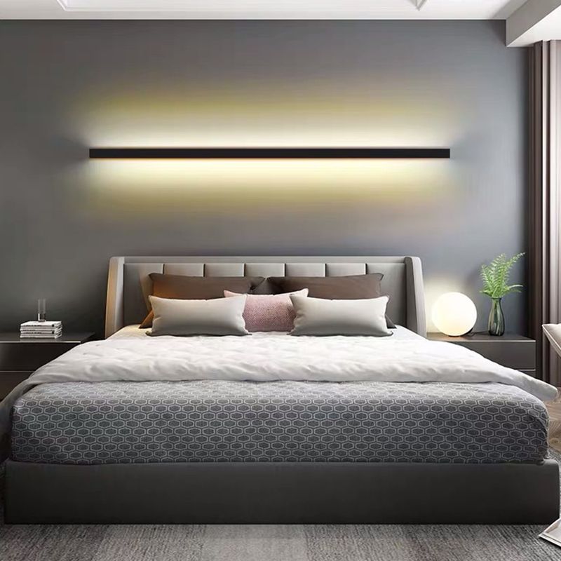 Gravo Minimalist Linear Metal/Wall Lamp, Gold/Black/White