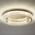Kristy Modern Art Deco Circular Crystal Flush Mount Ceiling Light Gold