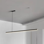 Arisha Minimalist Linear Metal Pendant Light, White/Black