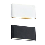 Black/White Rectangular Wall Washer Light Modern Stylish Warm/White Light LED Aluminum Wall Sconce for Hallway, 4.5"/7" W