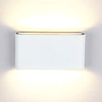 Black/White Rectangular Wall Washer Light Modern Stylish Warm/White Light LED Aluminum Wall Sconce for Hallway, 4.5"/7" W
