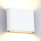 Black/White Rectangular Wall Washer Light Modern Stylish Warm/White Light LED Aluminum Wall Sconce for Hallway, 4.5"/7" W