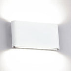 Black/White Rectangular Wall Washer Light Modern Stylish Warm/White Light LED Aluminum Wall Sconce for Hallway, 4.5"/7" W