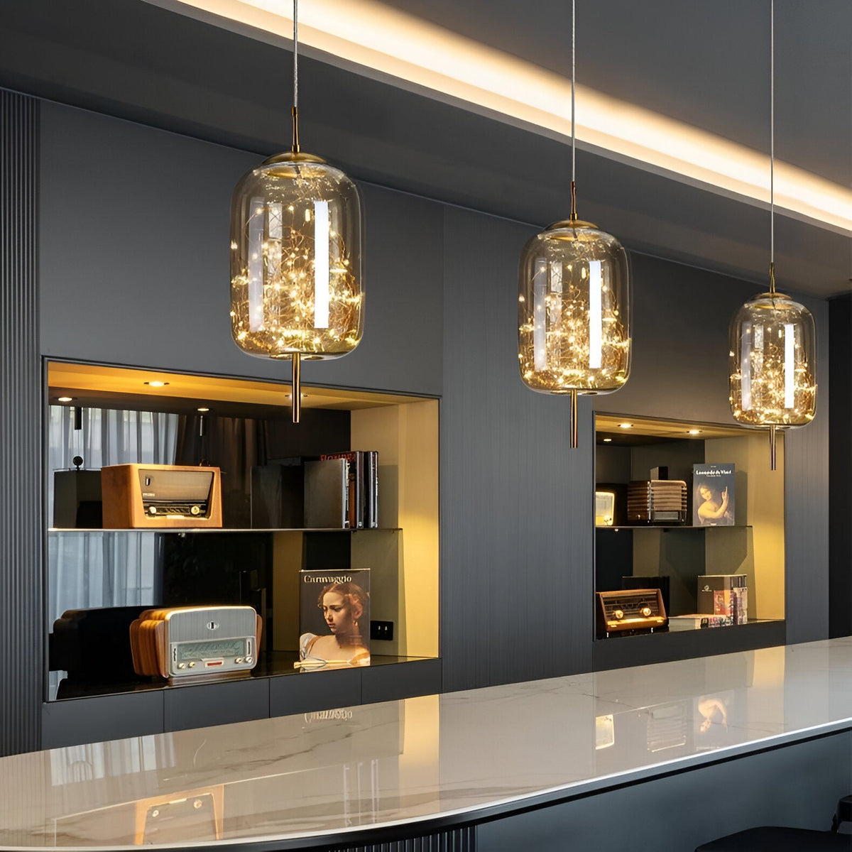 Nordic Luxury Modern Glass Pendant Light