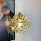 Nordic Handmade Brass Glass Pendant Light