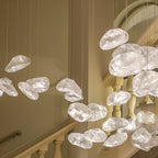 Fiberglass Clouds Minimalist Glass Pendant Light