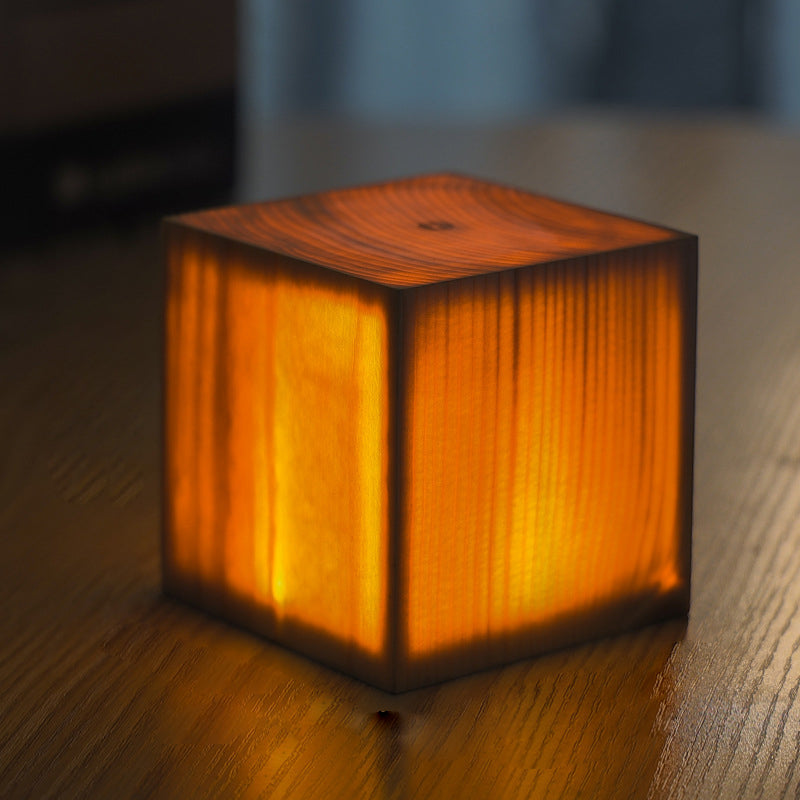 Stylish LED Table Lamp - WoodGlow