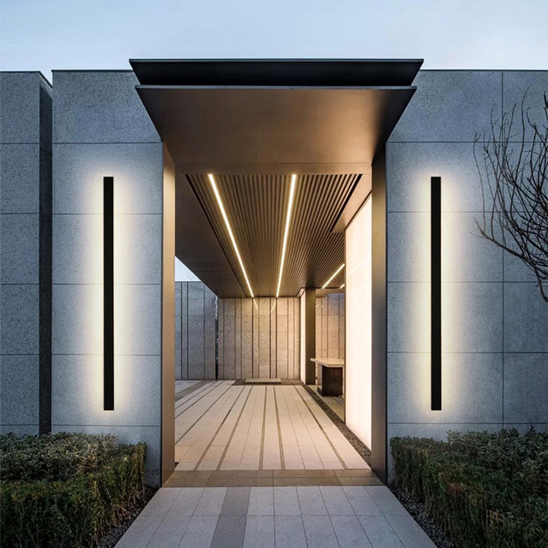 Edge Ripple Minimalist Linear Waterproof Outdoor Light