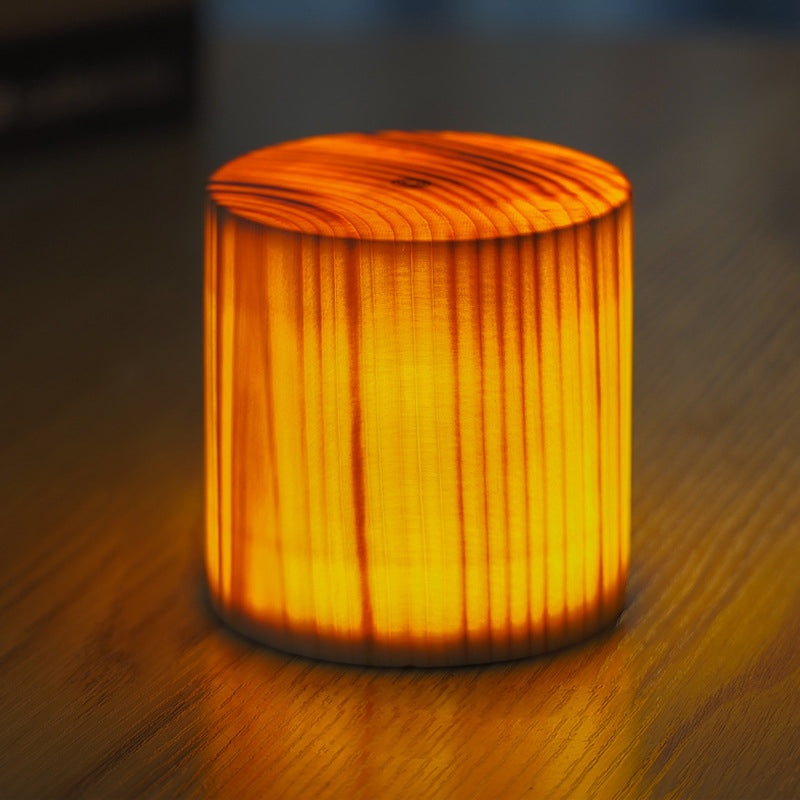Stylish LED Table Lamp - WoodGlow