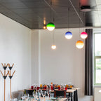 Edith Modern Bubble Suspension Light. Black/Gray/Blue/Pink. Living Room