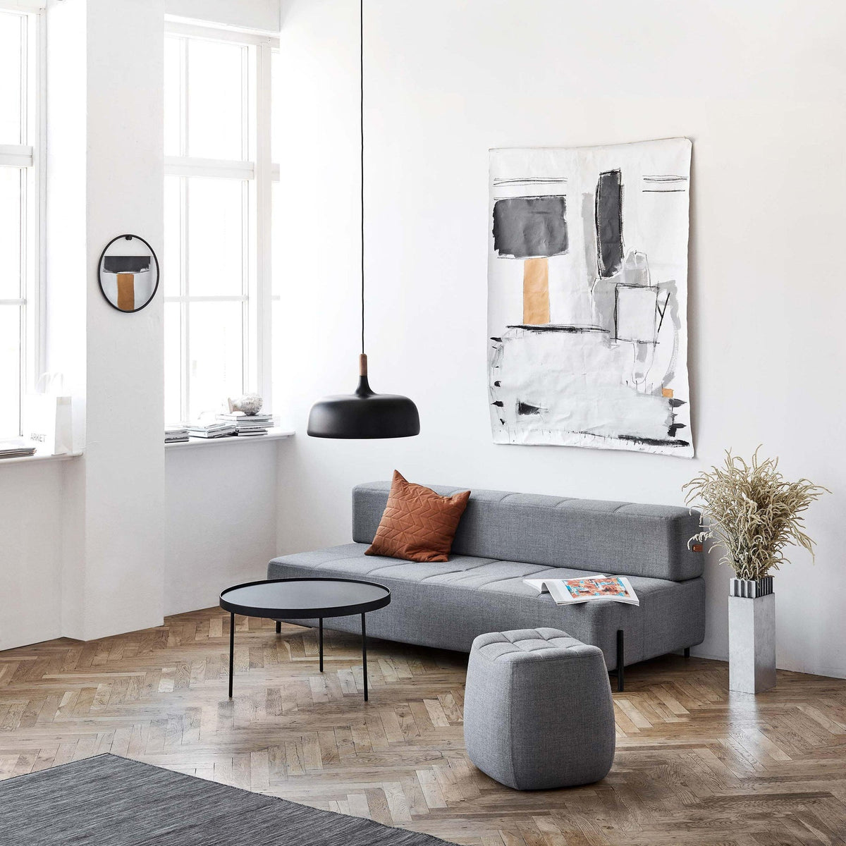 Birken Nordic Wood and Zinc Pendant Light