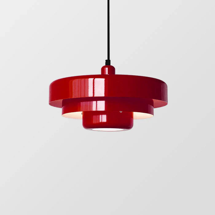 Designer LED pendant lamp with a modern geometric shape