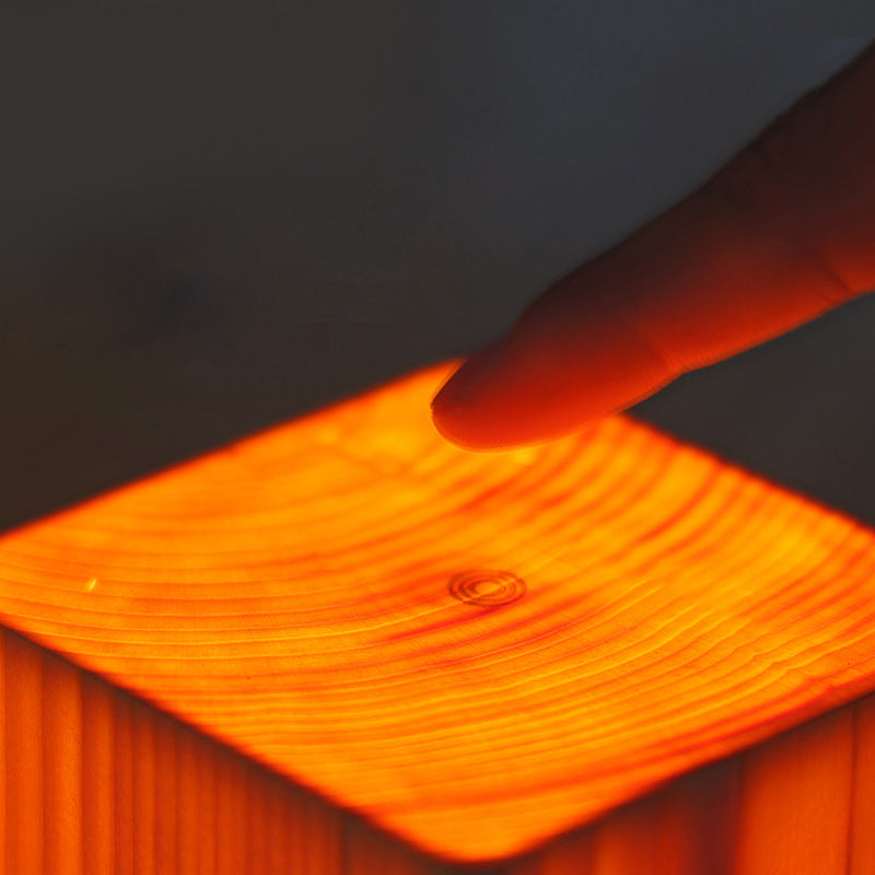 Stylish LED Table Lamp - WoodGlow