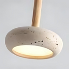 Tivoli Japandi Travertine Ceiling Lamp