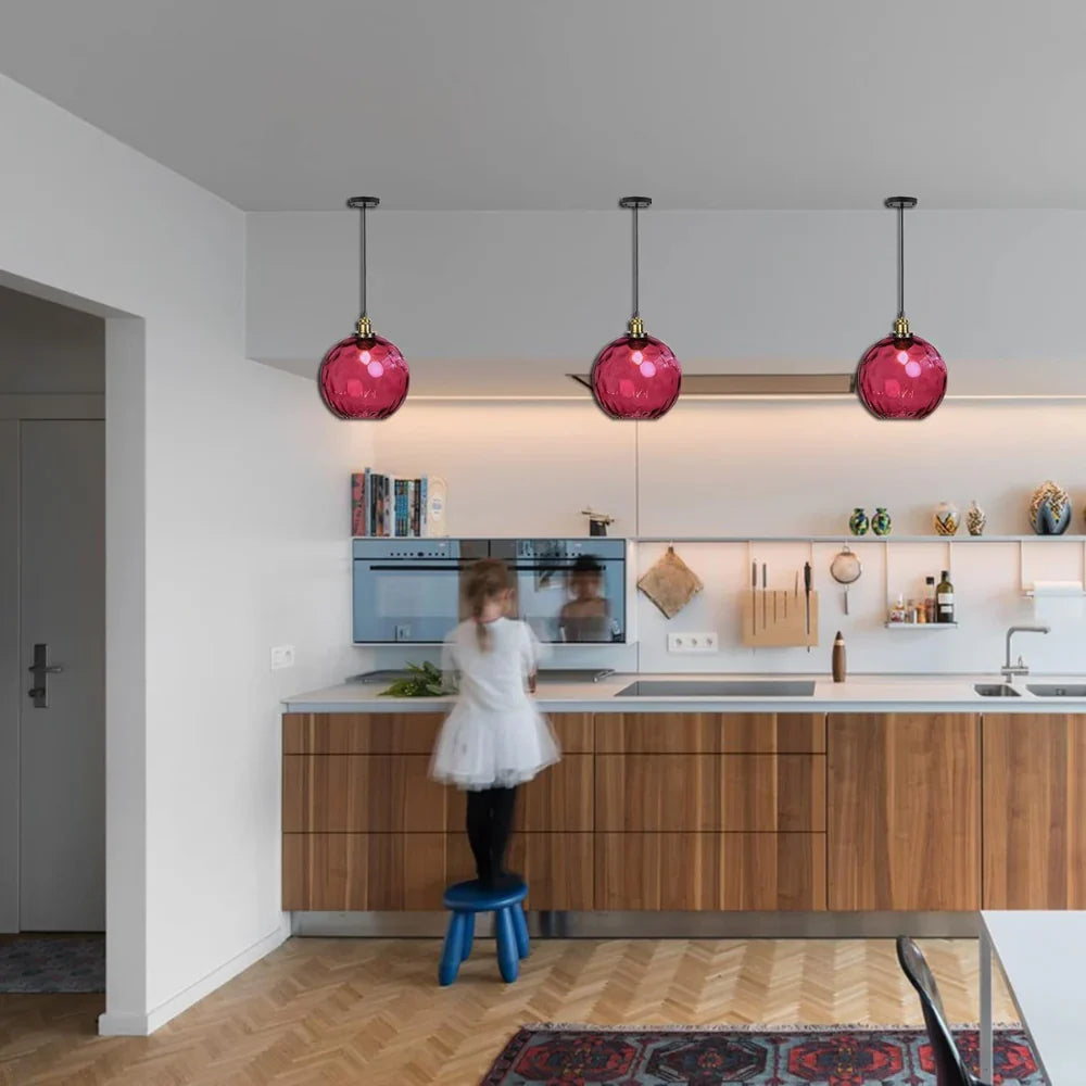 Modern LED Nordic Ceiling Glass Ball Pendant Light