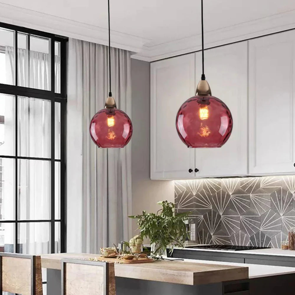 Modern LED Nordic Ceiling Glass Ball Pendant Light