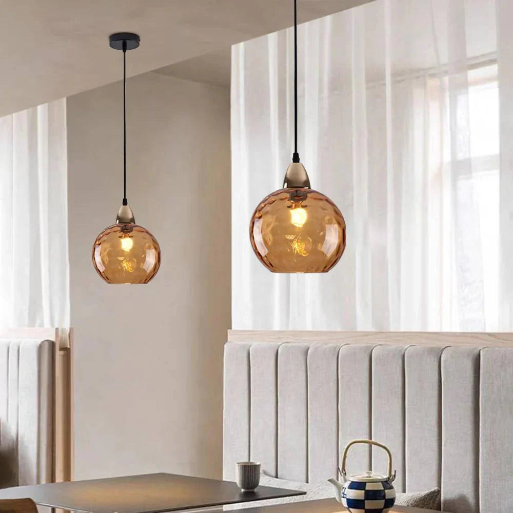 Modern LED Nordic Ceiling Glass Ball Pendant Light